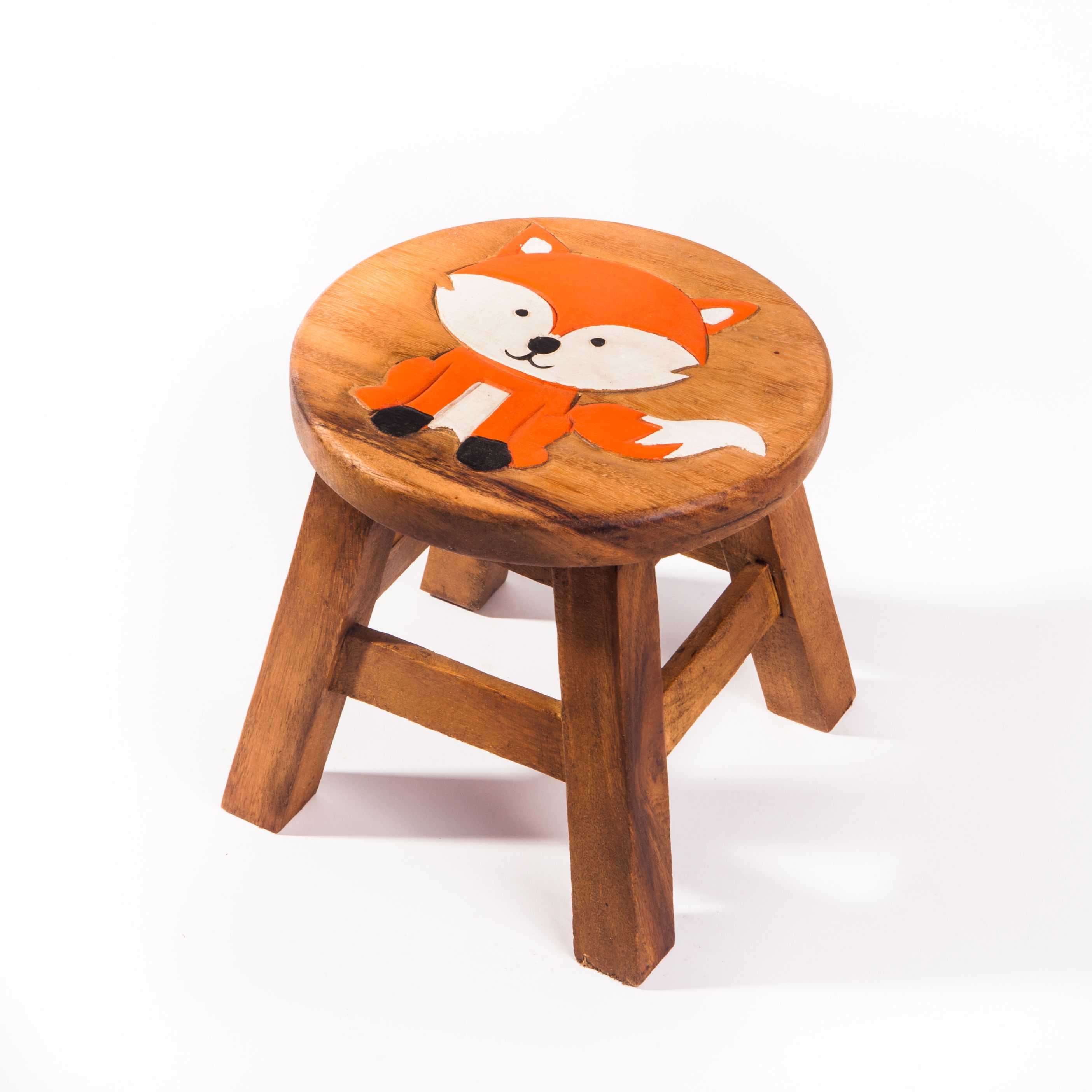 Kinderhocker Hocker aus Holz Sitzgruppe Kinderstuhl Eule Holz